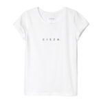 animush t-shirt biały z nadrukiem cisza