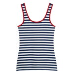 animush top w biało-granatowe paski