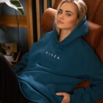 animush bluza long ciemny morski cisza