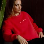 animush bluza oversize truskawkowa jutro