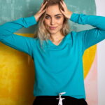 animush longsleeve turkusowy