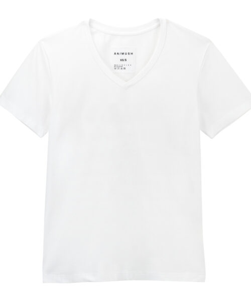 ANIMUSH T-SHIRT OVERSIZE BIAŁY GŁADKI