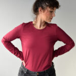 animush longsleeve bordowy