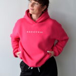animush bluza hoodie viva magenta radocha