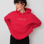 animush bluza hoodie czerwona super