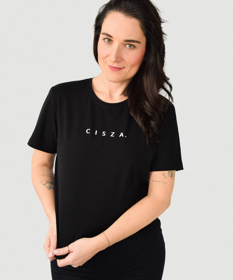 animush t-shirt oversize czarny cisza