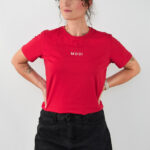 animush t-shirt oversize czerwony moc