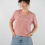 animush t-shirt oversize różany tu i teraz