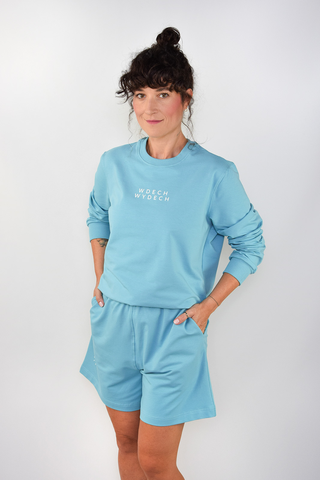 animush bluza regular lazurowa wdech wydech