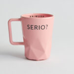 animush kubek różowy serio