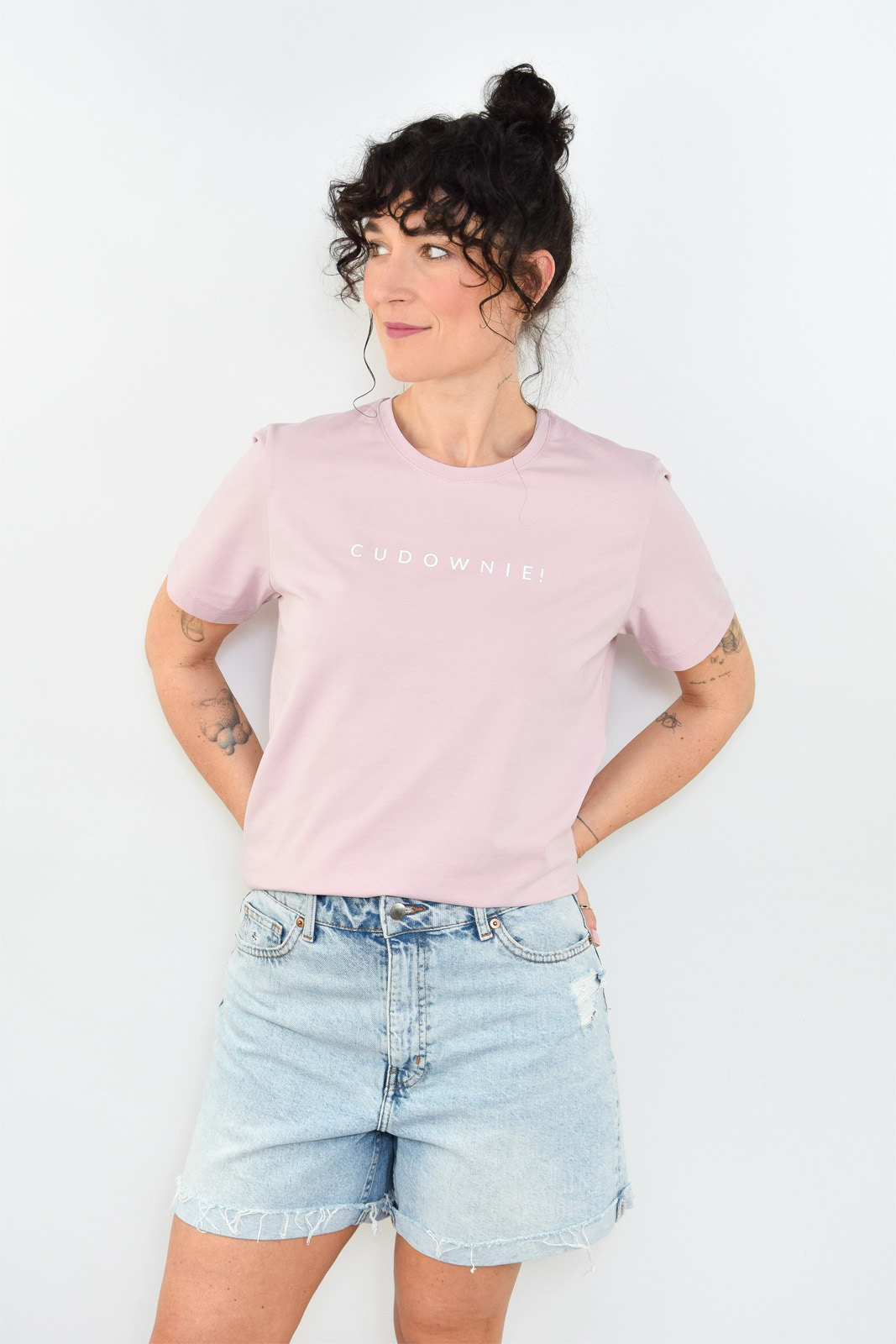 animush t-shirt oversize pudrowy róż cudownie