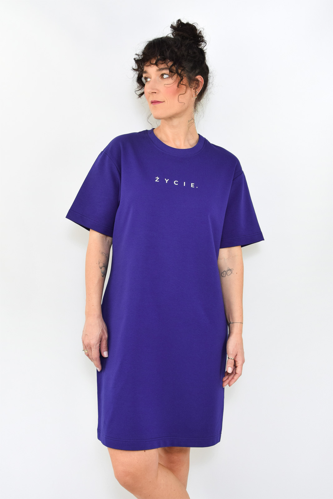 animush sukienka oversize indygo życie