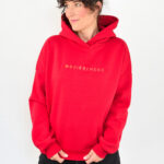 animush bluza hoodie czerwona wdzięczność