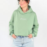 animush bluza hoodie szałwiowa wdech wydech