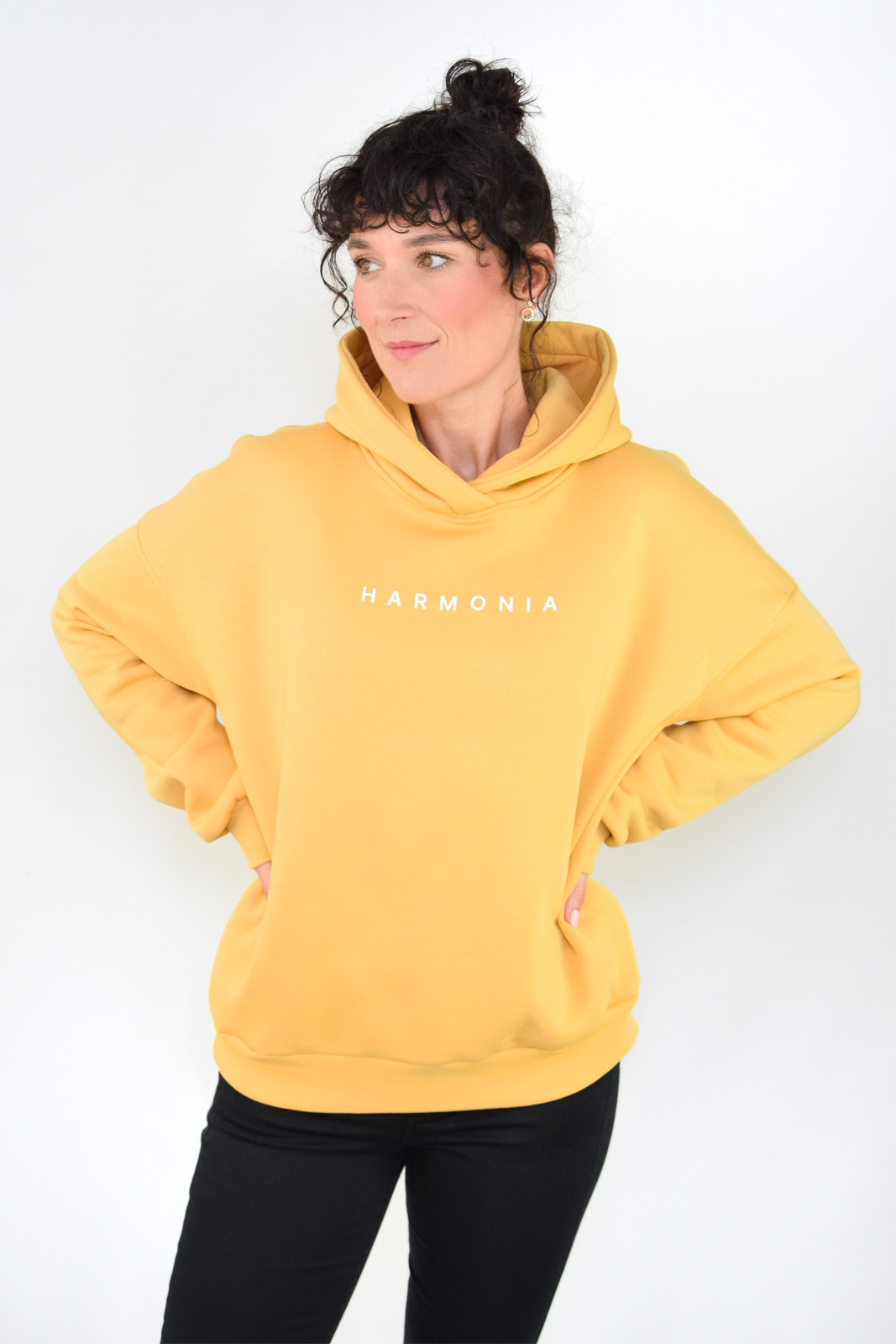 animush bluza hoodie miodowa harmonia