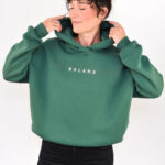 animush bluza hoodie zielona butelkowa balans