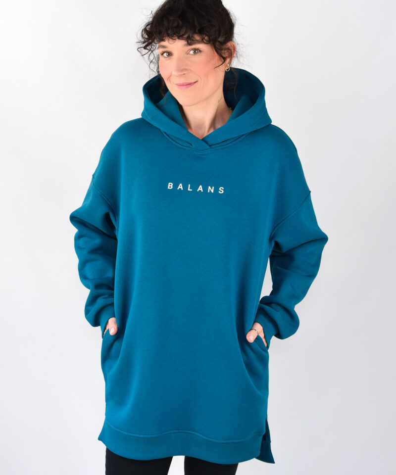 animush bluza long szafir balans