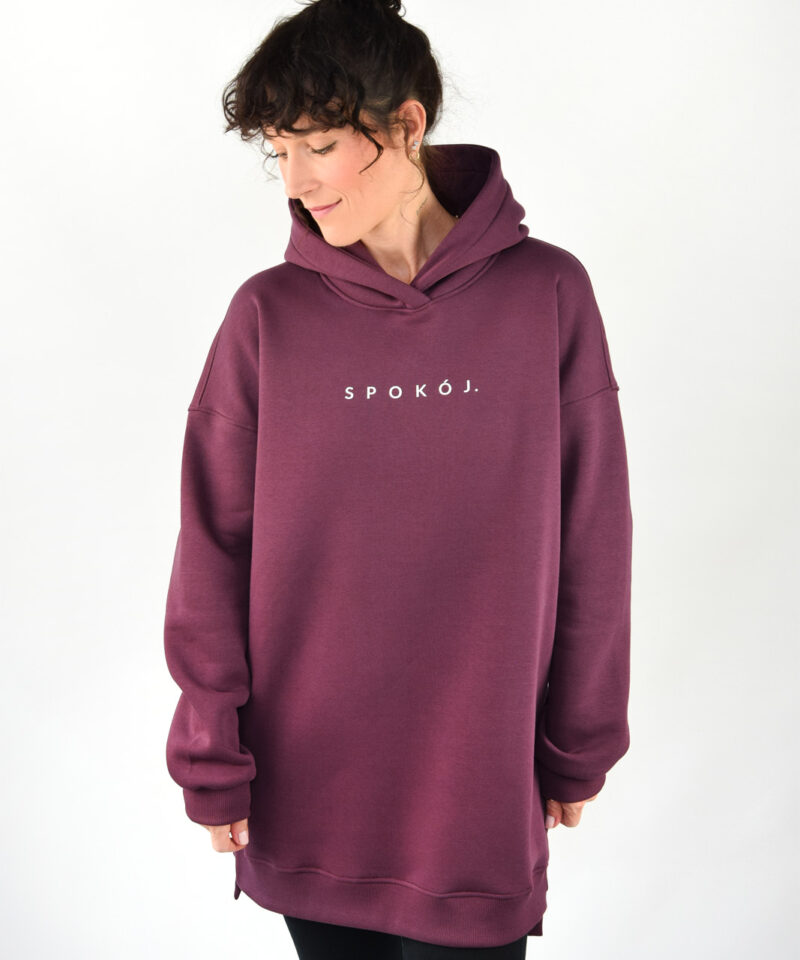 animush bluza long wino spokój