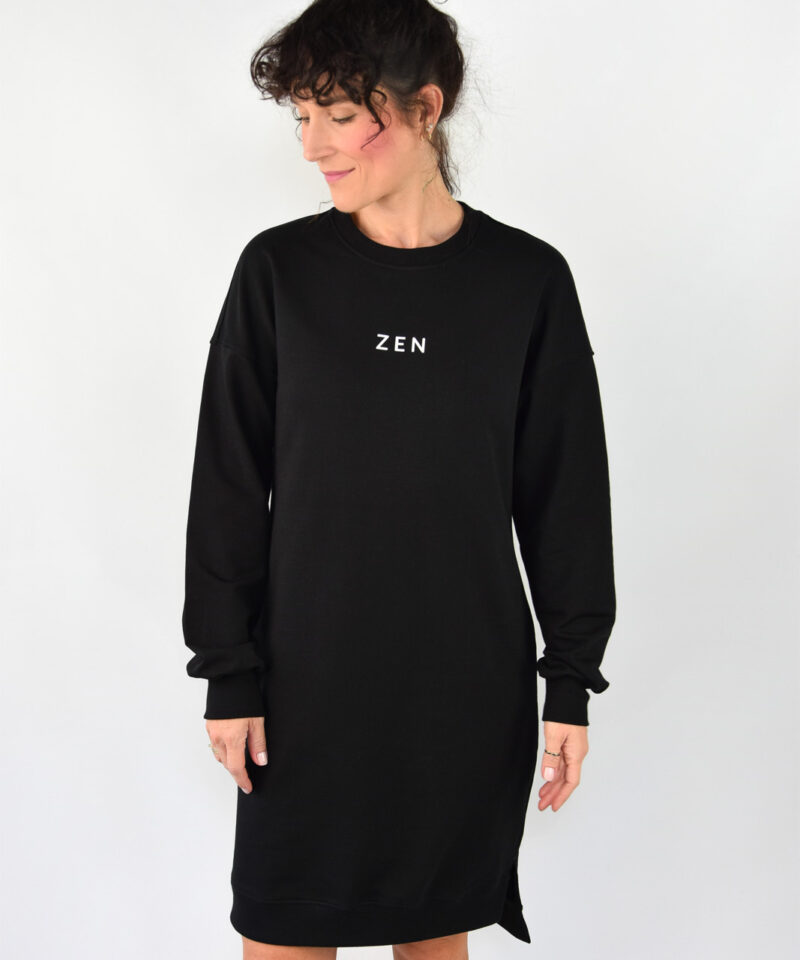 animush sukienka dresowa czrana zen