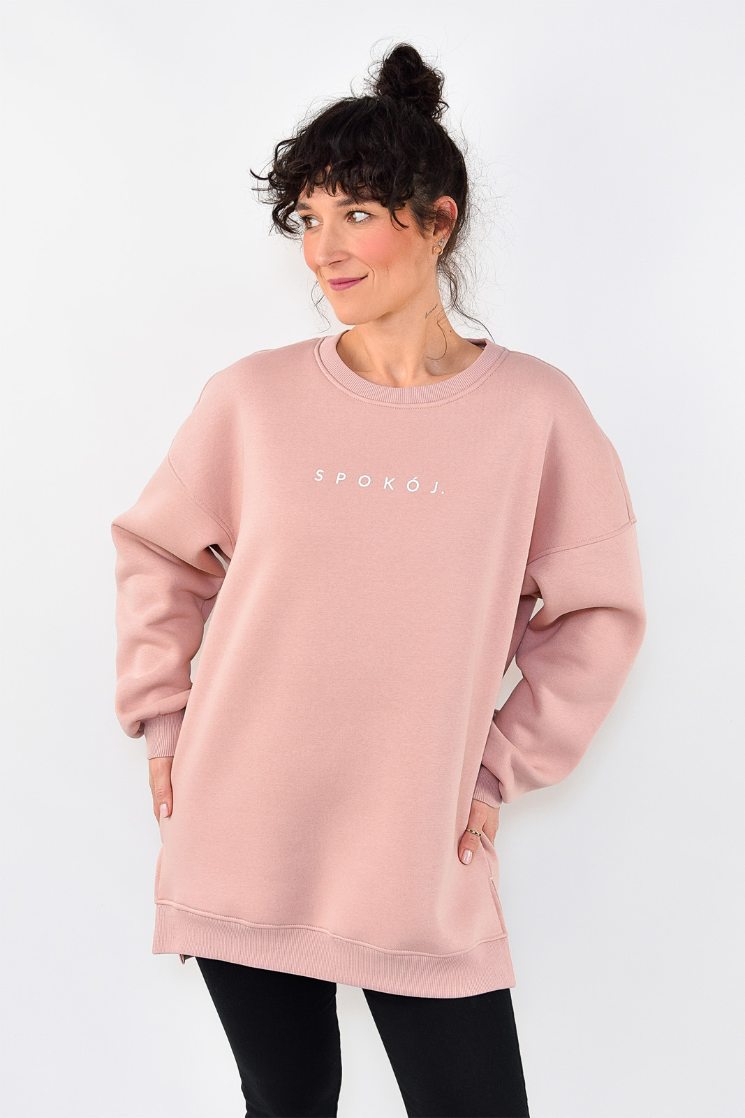 animush bluza oversize różowa spokój